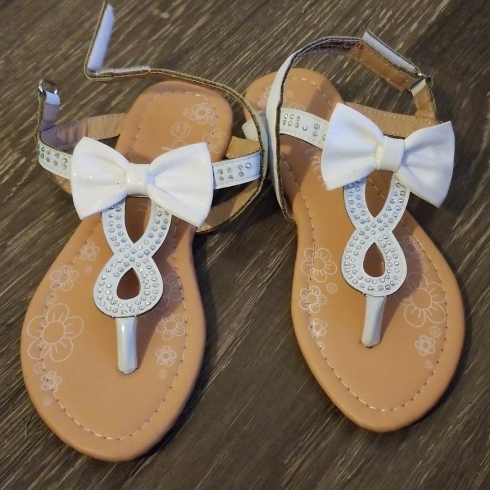Barely used girl dress sandals